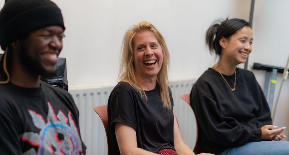 Group of people smiling